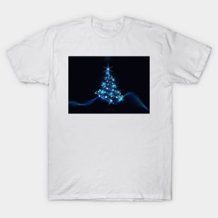 Simple winter / Christmas design with stylish Xmas tree T-Shirt